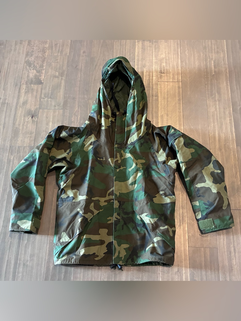 Parka Extended Cold Weather Woodland Camouflage US Army Medium Short ECWCS